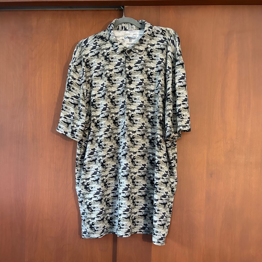 Men's IBKUL Camouflage Shirt